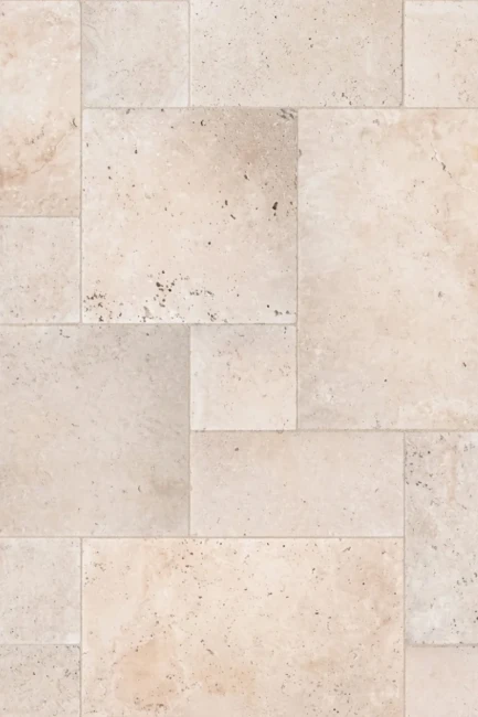 Trawertyn Ivory Classic Mix Bębnowany 1,2 cm | Komplet Rzymski 0,74 m2