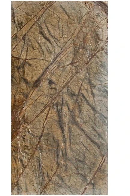Płytka Marmurowa Rain Forest Brown Polerowany | 61x30,5x1,2 cm
