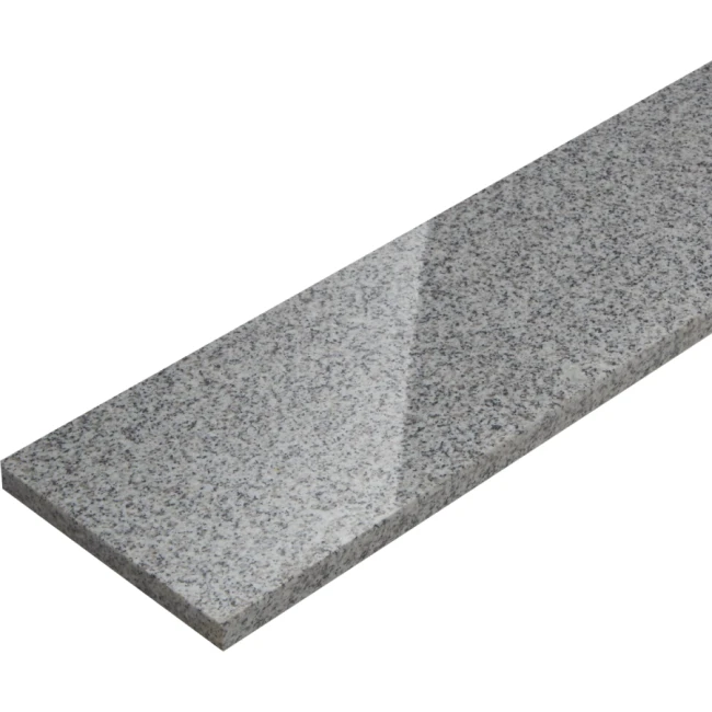Podstopień Granitowy G603 New Bianco Cristal Polerowany 150x16,5x2 cm | Domelia