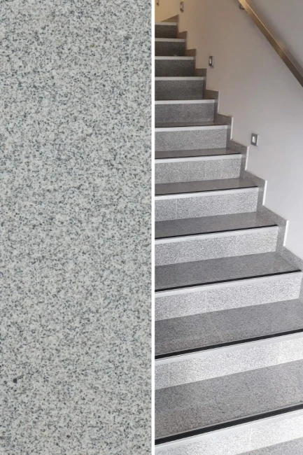 Podstopień Granitowy G603 New Bianco Cristal Polerowany 150x16,5x2 cm | Domelia