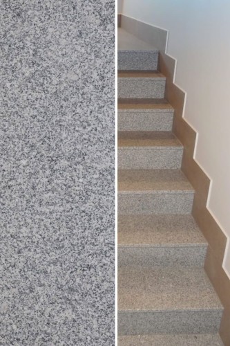 Stopień Granitowy G603 Bianco Cristal Szlifowany | 150x33x2 cm