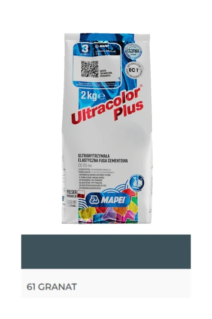61 Granat - Fuga Cementowa MAPEI Ultracolor Plus | 2 kg