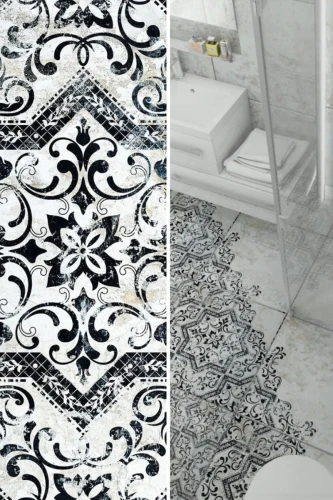 Gres Mindanao Decor Black Satynowy | 60,8x60,8 cm