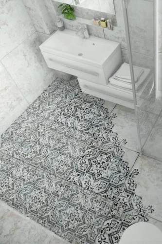 Gres Mindanao Decor Black Satynowy | 60,8x60,8 cm