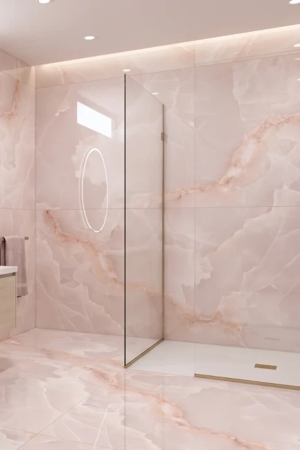 Tele di Marmo Onyx Pink 60x120 Lappato Imitacja Kamienia