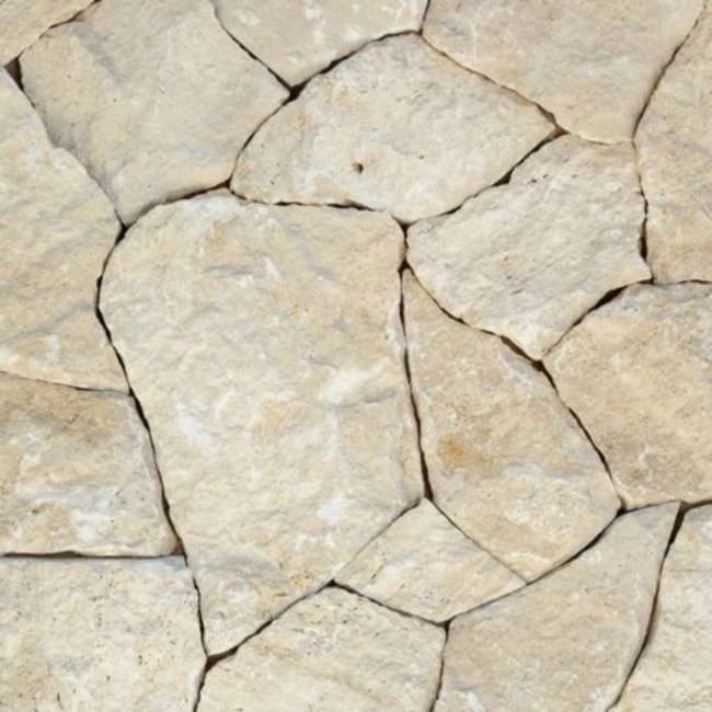 Trawertyn Classic Kamień nieregularny na ścianę 2–4 cm | Dzikówka Rockface