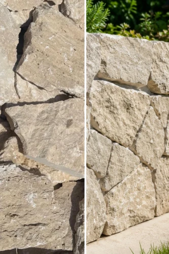 Trawertyn Classic Kamień nieregularny na ścianę 2–4 cm | Dzikówka Rockface