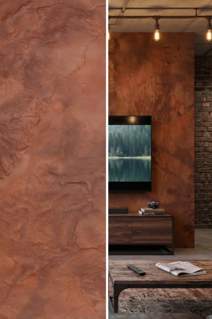 Fornir Kamienny Corten | 122x280x0,2 cm
