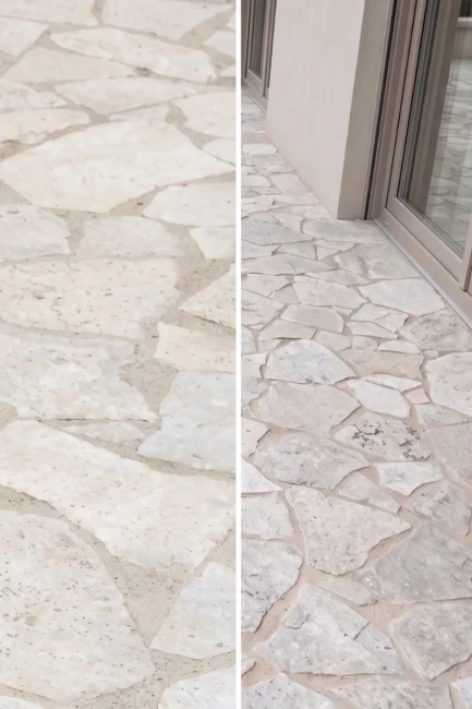 Trawertyn Silver Crazy Paving Dzikówka Bębnowany 3 cm