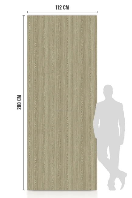Płyta Węglowa WPC Grey Wood Mat FastClick | 280x112