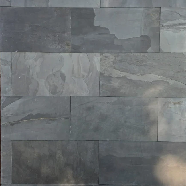 Kamień elewacyjny-dekoracyjny Black Slate Naturalny | 30x90x1,2 cm