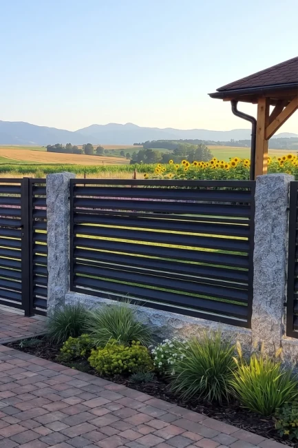 Palisada Granitowa G603 New Szara Łupana 180x30x10 cm