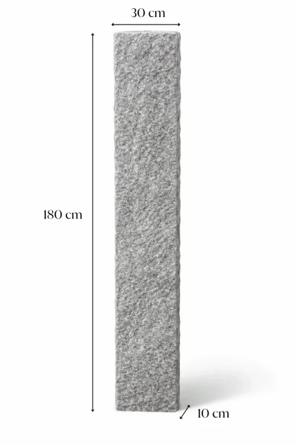 Palisada Granitowa G603 New Szara Łupana 180x30x10 cm
