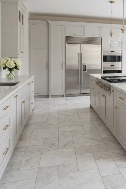 Komplet Rzymski Marmurowy Royal White Bębnowany | Komplet = 0,742 m2