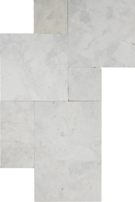 Komplet Rzymski Marmurowy Royal White Bębnowany | Komplet = 0,742 m2