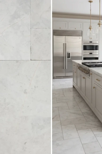 Komplet Rzymski Marmurowy Royal White Bębnowany | Komplet = 0,742 m2