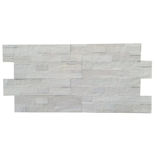 Fornir samoprzylepny 3D White Quartz | 15x60x0,2 cm