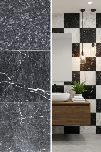 Płytka Marmurowa Black Marble Polerowany | 30,5x30,5x1 cm