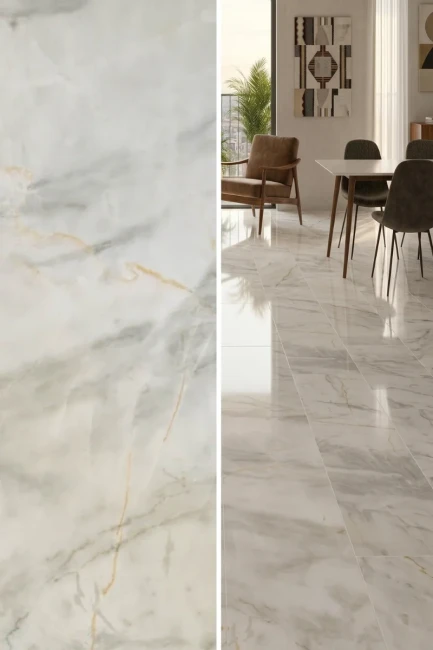 Płytka Marmurowa Calacatta Isola Classic Polerowany | 61x30,5x1,2 cm