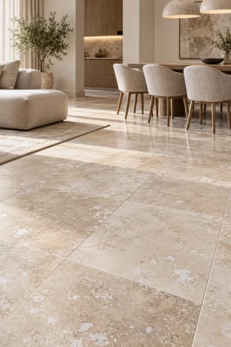 Trawertyn Ivory Classic Mix Cross Cut Szlifowany i Szpachlowany | 61x61x1,2 cm