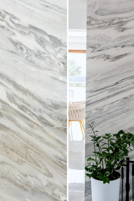 Fornir kamienny White Marble | 122x61x0,2 cm