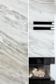 Fornir kamienny White Marble XXL | 122x305x0,2 cm