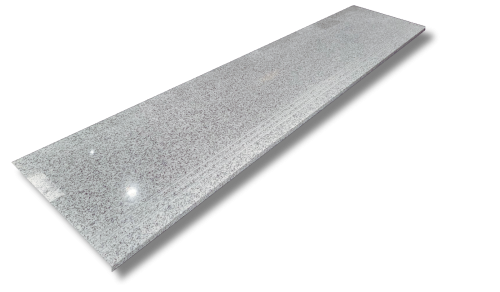 Stopnica granitowa szara polerowana ryflowana G603 150x33x2 cm