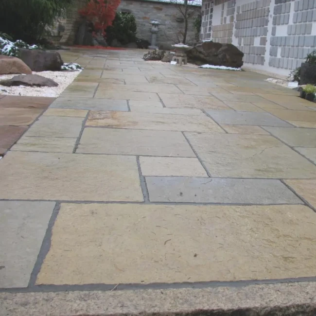 Tandur Yellow Limestone Bębnowany Naturalny 3cm | Komplet Rzymski 0,74 m2