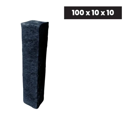 Palisada łupana | Obrzeże Wapienne Kadappa Black Limestone 100x10x10 cm