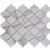 Mozaika ceramiczna Biała Calacatta Gold Arabeska Matowa | 29,3×24,5×0,6 cm