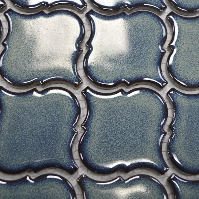 Mozaika ceramiczna Zielona Arabeska Polerowana | 29,3×24,5×0,6 cm