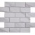 Mozaika ceramiczna Biała Matowa Calacatta Grey Prostokąt | 29,5x29,1x0,65 cm
