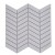 Mozaika ceramiczna Biała Jodełka Matowa | 28,8x30,2x0,6 cm