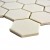 Mozaika gresowa Beżowa Hexagon Matowa | 32,5x28,1x0,5 cm