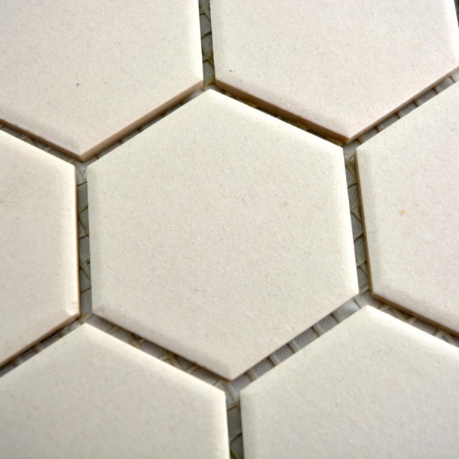 Mozaika gresowa Beżowa Hexagon Matowa | 32,5x28,1x0,5 cm