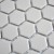 Mozaika gresowa Jasny Szary Hexagon Matowa | 26x30x0,5 cm
