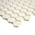 Mozaika gresowa Biała Hexagon Matowa | 26x30x0,5 cm
