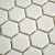 Mozaika gresowa Biała Hexagon Matowa | 26x30x0,5 cm