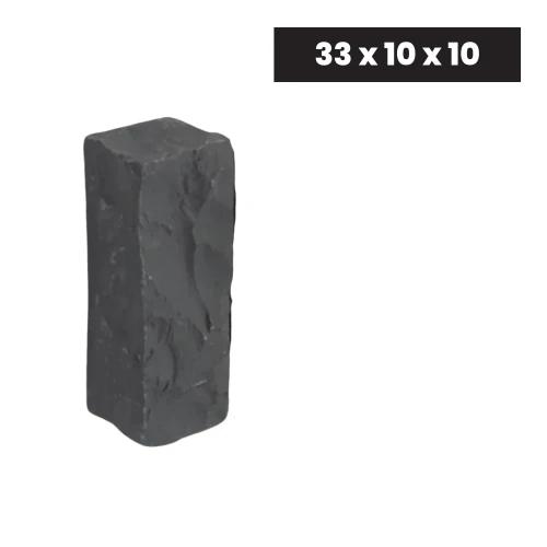 Ogrodowa Palisada Łupana G690 Bazalt Black 33x10x10 cm