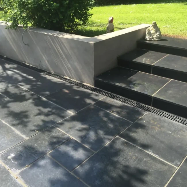 Kamień Kadappa Black Limestone Bębnowany French Pattern 1kpl= 0,742m2 | Komplet Rzymski