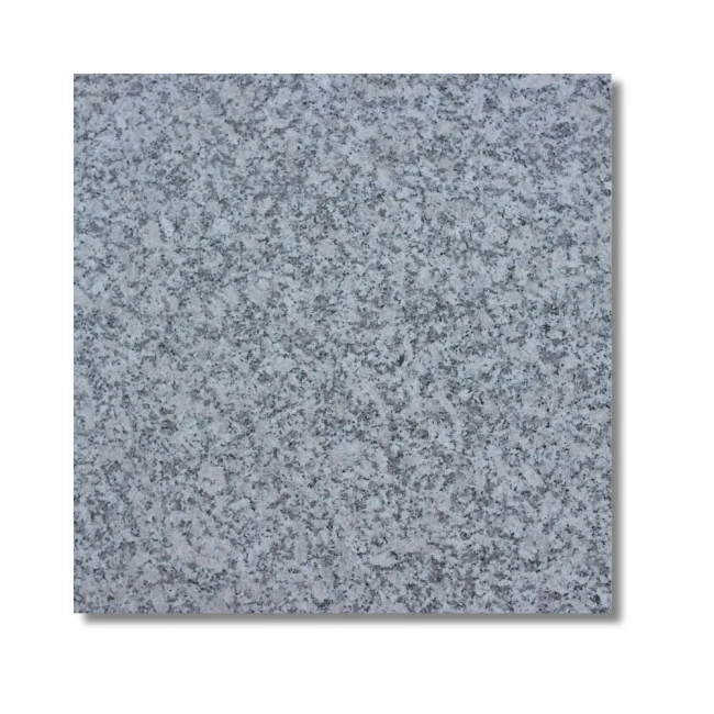 Płytka Granitowa Szara Płomieniowana G602 Bianco Sardo 40x40x4 cm