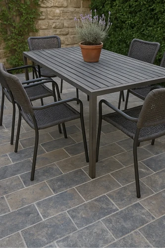 Trawertyn Ash Argent Antykowany Bębnowany 3 cm 40,6×61 cm | Płytka ogrodowo-tarasowa