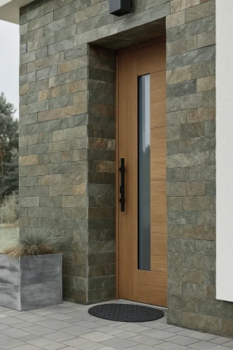 Kamień elewacyjny kwarcytowy Deoli Green Brick 10x30 cm