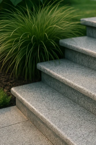 g664 plomien.webpSchodek granitowy grafitowy G654 New płomieniowany Bullnose 100x35x2 cm – stopnica / obrzeże basenowe