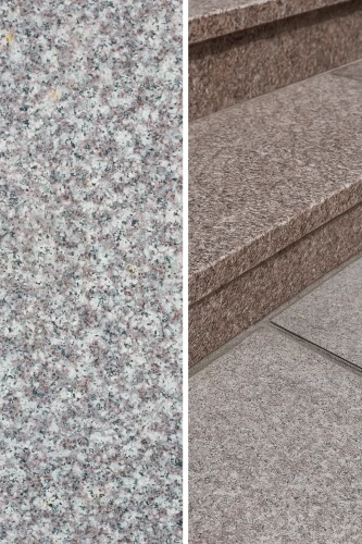 Stopnica granitowa płomieniowana Królewski Brąz G664 150x33x2 cm