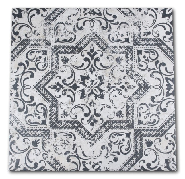 Gres Mindanao Decor Black Satynowy | 60,8x60,8 cm