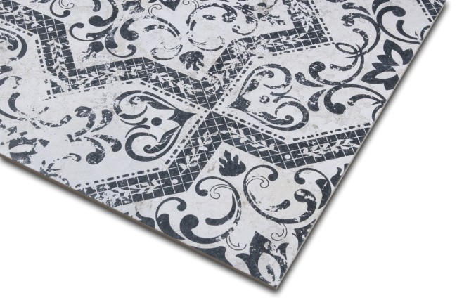 Gres Mindanao Decor Black Satynowy | 60,8x60,8 cm