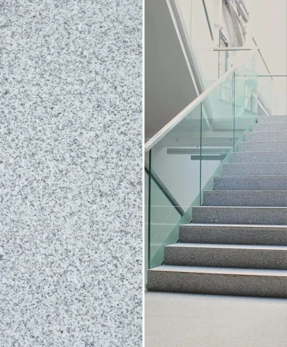 Zestaw Stopień Płomień + Podstopień Poler Granitowy G603 150x33x2 / 150x15x2