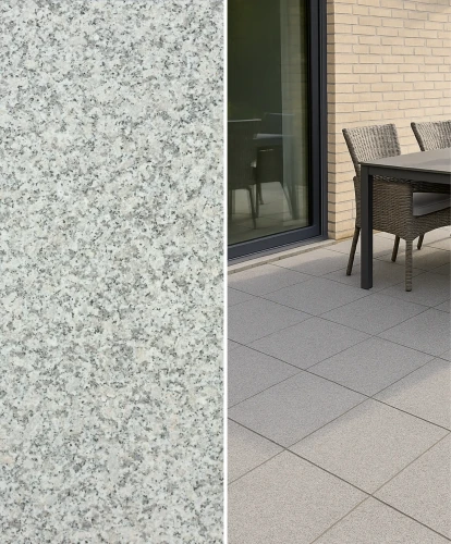 Płytka granitowa szara płomieniowana G602 60x60x1,5 cm