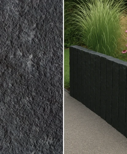 Palisada łupana | Obrzeże Wapienne Kadappa Black Limestone 100x10x10 cm